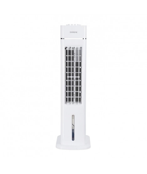 OCEANIC Ventilateur colonne OCEANIC - 70W - Hauteur 76.5 cm - 3,5L - 3 vitesses - Oscillant - Blanc