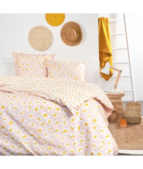 Parure de lit - TODAY - Sunshine - 119478 - 2 personnes - 260x240cm - Coton - Imprimé 11.50