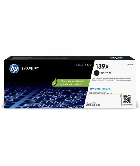HP LASERJET CARTOUCHE DE TONER AUTHENTIQUE NOIR 139X GRANDE CAPACITÉ W