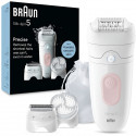 Épilateur électrique - BRAUN - Silk-épil 5 - Épilation facile - Peau douce longue durée - 5-060 - Blanc / Rose