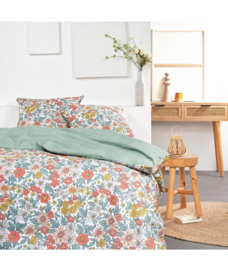 Parure de lit - TODAY - Sunshine - 119472 - 2 personnes - 260x240cm - Coton - Imprimé 11.47