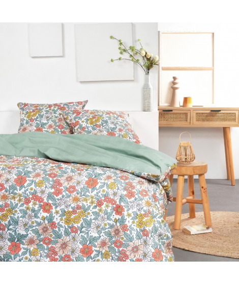 Parure de lit - TODAY - Sunshine - 119472 - 2 personnes - 260x240cm - Coton - Imprimé 11.47