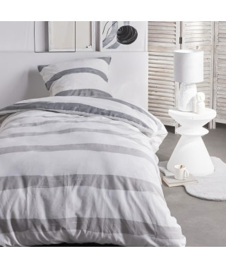 Parure de lit - TODAY - Sunshine - 123015 - 1 personne - 140x200 cm - Coton - Imprimé 15.24