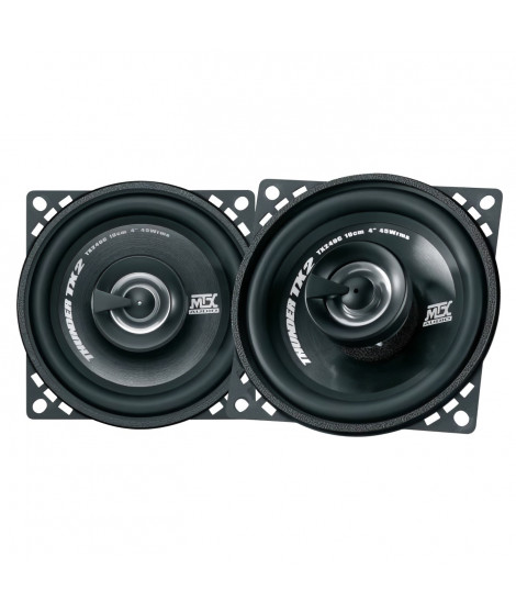 MTX TX240C Haut-parleurs voiture Coaxiaux 2 voies 10cm 45W RMS 4O membrane polypropylene