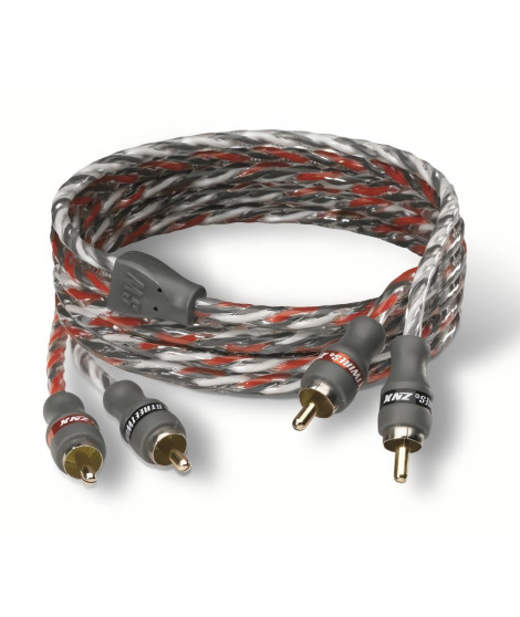 Câble RCA 1 metre - MTX AUDIO - ZNX1.2 - ZeroNoise Stéréo 100% - Cuivre HyperTwist UltraFlex symétrique anti parasites