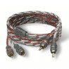 Câble RCA 1 metre - MTX AUDIO - ZNX1.2 - ZeroNoise Stéréo 100% - Cuivre HyperTwist UltraFlex symétrique anti parasites