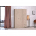 Armoire VARIA - Décor chene et blanc - 3 portes - 2 tiroirs - 120,3 x 185 x 51,3