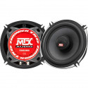 MTX TX650C Haut-parleurs voiture Coaxiaux 13cm 2 voies 80W RMS 4O châssis alu Tweeters néodyme dôme soie Membrane pulpe célulose