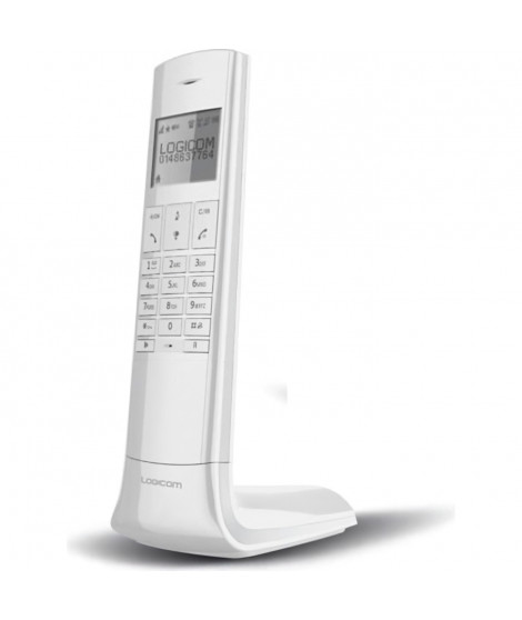 Logicom Luxia 150 Solo Téléphone Sans Fil Sans Répondeur Blanc Gris