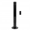 Ventilateur colonne OCEANIC - 50W - Hauteur 110 cm - Oscillation automatique - Télécommande - Minuterie - Noir