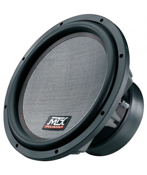 MTX TX815 Subwoofer voiture HighEnd 38cm 2000W RMS 2O châssis alu bobine 3 pour caisson clos ou reflex membrane fibre