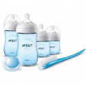 PHILIPS AVENT SCD301/04 Kit nouveau-né Natural Rose - Lot de 2 biberons 125ml + 2 biberons 260ml Natural+1 goupillon+1 sucett…