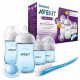 PHILIPS AVENT SCD301/04 Kit nouveau-né Natural Rose - Lot de 2 biberons 125ml + 2 biberons 260ml Natural+1 goupillon+1 sucett…