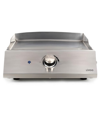 Plancha a gaz - LIVOO - DOC292 - 1 bruleur - Inox