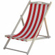 Lot de 2 Chiliennes ITALIADOC IT213 - En Hetre - Bayadere Blanc Rouge