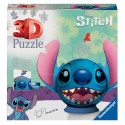 Puzzle 3D Ball Disney Stitch 72 pieces, Des 6 ans, Ravensburger, 11574