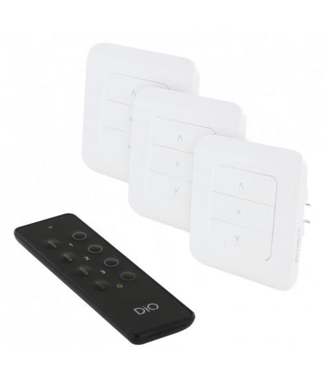 Kit 3 interrupteurs volet et télécommande - DIO CONNECT - REV-KIT-04