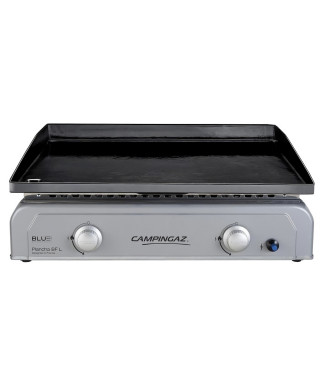 Plancha a gaz a poser CAMPINGAZ - Blue Fame L - 2 brûleurs - Plaque en acier émaillé - Surface de cuisson : 60 x 40 cm