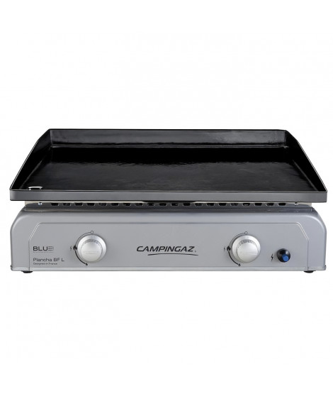 Plancha a gaz a poser CAMPINGAZ - Blue Fame L - 2 brûleurs - Plaque en acier émaillé - Surface de cuisson : 60 x 40 cm