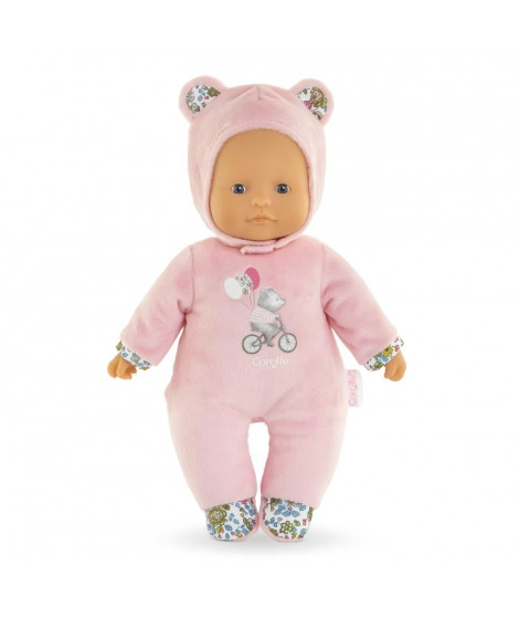 Poupon Pti' Coeur Ours Rose - COROLLE - 30cm - Rose - Des 9 mois