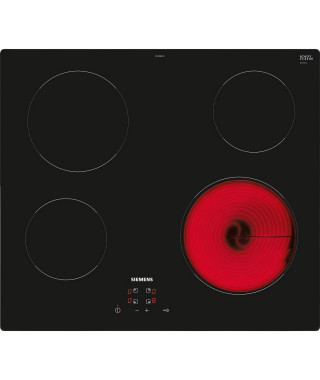 Table vitrocéramique SIEMENS ET61RBEB8E - 4 foyers - Bandeau TouchControl - 60cm