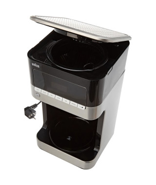 Cafetiere filtre Braun KF7125BK - Corps noir et métal - 12 tasses - Programmable - Verseuse isotherme