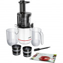 Extracteur de jus - BOSCH - MESM500W VitaExtract - Blanc/chrome - 150 W - 1 vitesse + reverse - syst. de sécurité sur le couv…