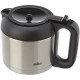 Cafetiere filtre Braun KF7125BK - Corps noir et métal - 12 tasses - Programmable - Verseuse isotherme