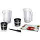 Extracteur de jus - BOSCH - MESM500W VitaExtract - Blanc/chrome - 150 W - 1 vitesse + reverse - syst. de sécurité sur le couv…