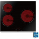 Plaque de cuisson vitrocéramique BRANDT BPV6320 - 3 zones - 5300W - L60cm - Noir