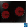 Plaque de cuisson vitrocéramique BRANDT BPV6320 - 3 zones - 5300W - L60cm - Noir