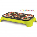 TEFAL Appareil a crepes, 6 empreintes, Revetement antiadhésif, 6 spatules et 1 louche incluses, Fabriqué en France PY559312