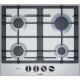 Table de cuisson a gaz BOSCH PCP6A5B90 - 4 brûleurs - FlameSelect - Acier Inox