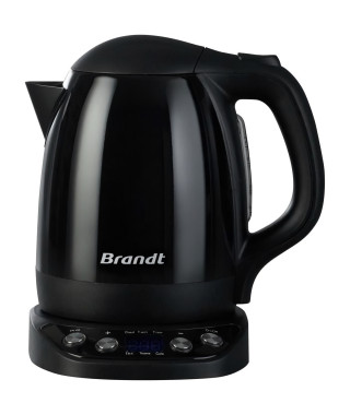 Bouilloire - BRANDT - BO12003N - Noir - 1,2 L - 2200 W - 6 programmes