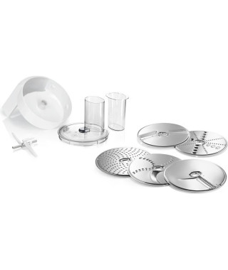 Accessoires pour kitchen machine BOSCH MUM5 - Lot VeggieLove: 1 acc. Râpeur/éminceur - 5 disques