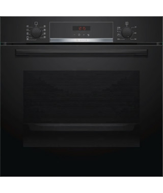 Four électrique encastrable BOSCH HBA573BA0 - Air pulsé 3D+ - 71L - Pyrolyse - A - Noir