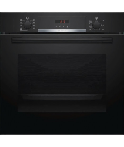 Four électrique encastrable BOSCH HBA573BA0 - Air pulsé 3D+ - 71L - Pyrolyse - A - Noir