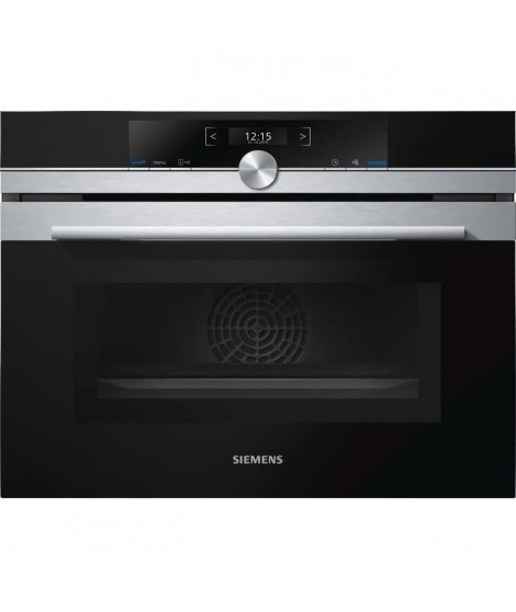 SIEMENS CM633GBS1 - Four encastrable fonction micro ondes - 45 L - 6 modes de cuisson - Inox