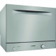 Lave-vaisselle compact pose libre BOSH SKS51E38EU SER2 - 6 couverts - Induction - L55cm - 49dB - Inox