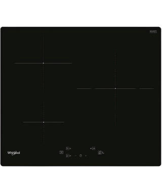 Whirlpool WSQ1160NE table de cuisson induction - 3 foyers - 7200W - L 5,4 cm x P51 cm - verre - noire