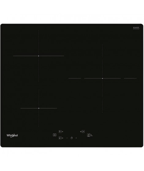 Whirlpool WSQ1160NE table de cuisson induction - 3 foyers - 7200W - L 5,4 cm x P51 cm - verre - noire