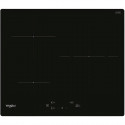 Whirlpool WSQ1160NE table de cuisson induction - 3 foyers - 7200W - L 5,4 cm x P51 cm - verre - noire