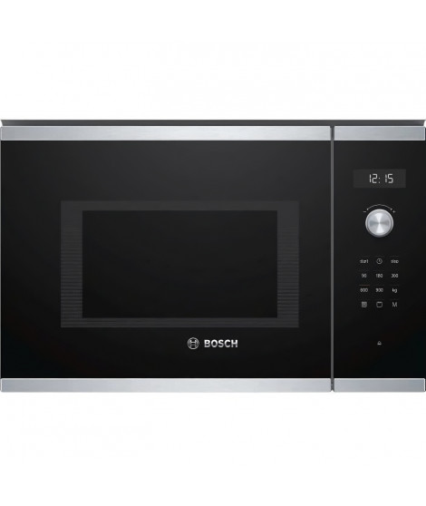 Micro-ondes grill encastrable - BOSCH - BEL554MS0 - Inox - 25 L - 900 W - Grill 1200 W