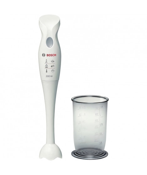Mixeur plongeant - BOSCH MSM6B150 - Blanc - 300 W - Turbo
