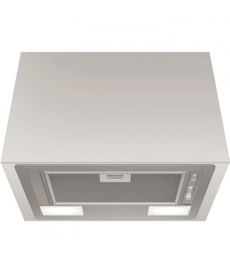 WHIRLPOOL WCT64FLSX Hotte intégrée - 332 m3 air / h max - 64 dB max - 3 vitesses - L 53 cm - Inox
