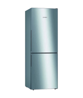 BOSCH KGV33VLEAS - Réfrigérateur congélateur bas - 288L (194+94) - Froid brassé - L 60cm x H 176cm - Inox