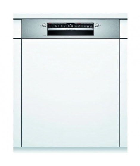 Lave-vaisselle intégrable BOSCH SMI4HTS31E SER4 - 12 couverts - Induction - L60cm - Home Connect - 46dB - Bandeau inox