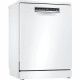 Lave-vaisselle pose libre BOSCH SMS4HTW47E SER4 - 12 couverts - Induction - L60cm - 44dB - Blanc