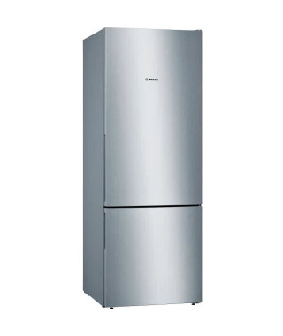 BOSCH KGV58VLEAS - Réfrigérateur combiné - 500 L (376 L + 124 L) - Froid low frost grande capacité- L 70 x H 191 cm - Inox