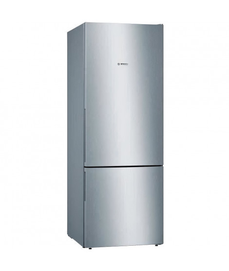 BOSCH KGV58VLEAS - Réfrigérateur combiné - 500 L (376 L + 124 L) - Froid low frost grande capacité- L 70 x H 191 cm - Inox